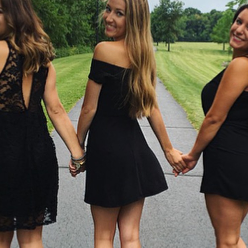 Black babydoll dress- Pacsun LA Hearts